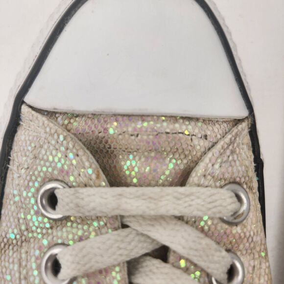 514783F Converse All Star Low Top Opalescent Sequin Shoes Womens Size 7 - Picture 10 of 11
